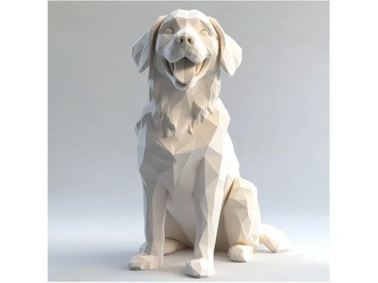 Golden Retriever Low Poly